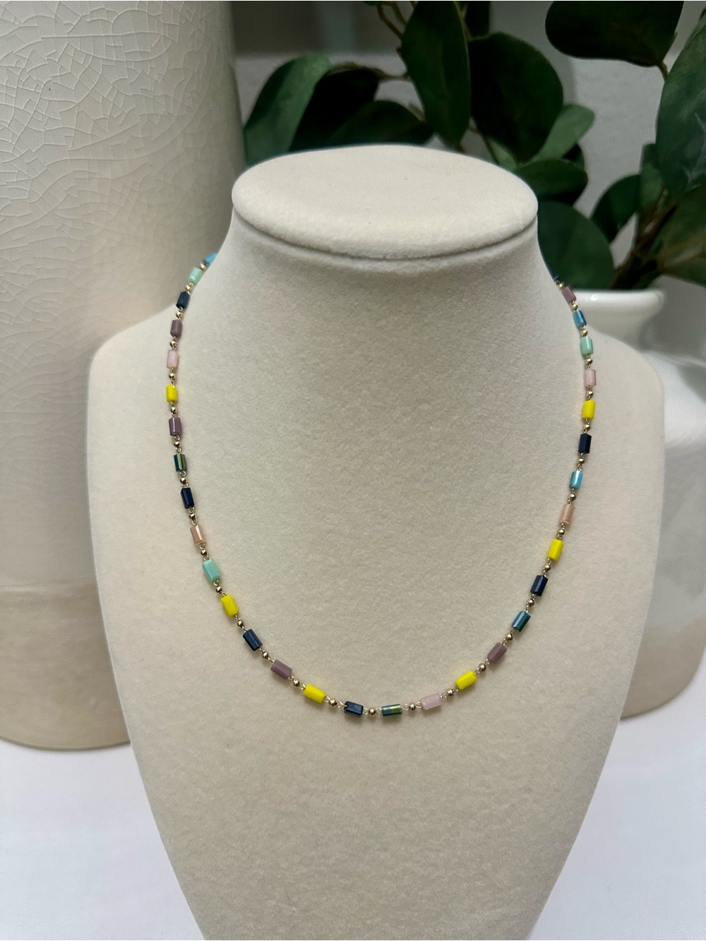 Multi-Color Beaded Necklace